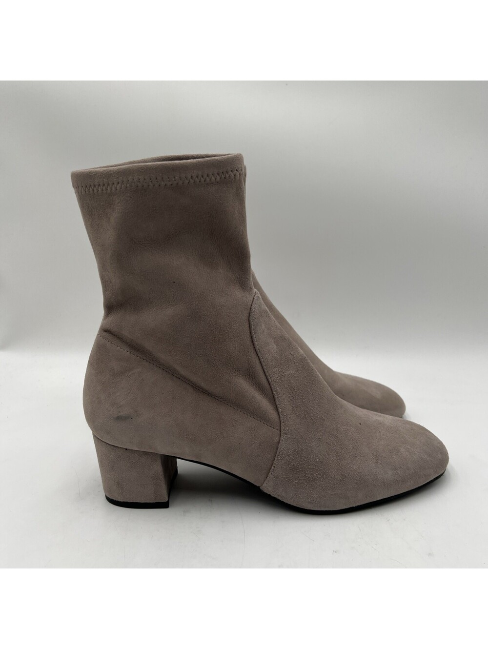 Women’s Stuart Weitzman Sofia Gray Suede Stretch Bootie Size 9